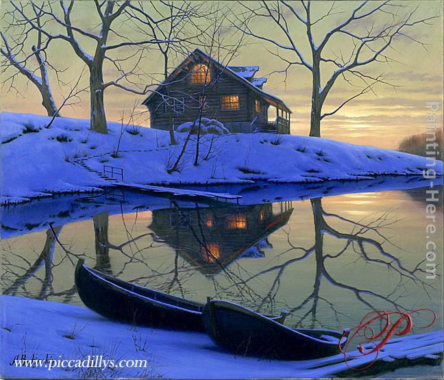 On Golden Pond painting - Alexei Butirskiy On Golden Pond art painting